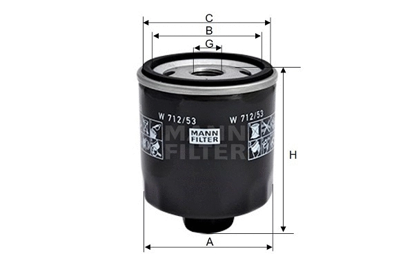 Oil Filter (W 712/53)
