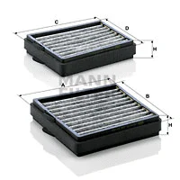Filter, cabin air (CUK 20 000-2)
