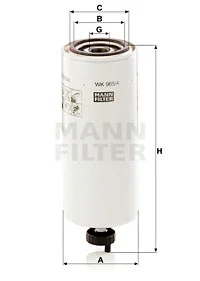 Fuel Filter (WK 965/4 x)