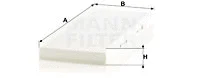Filter, cabin air (CU 3955)