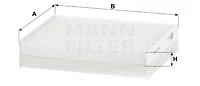 Filter, cabin air (CU 17 001)