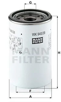 Fuel Filter (WK 940/38 x)