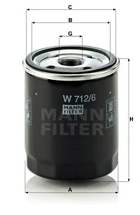 Oil Filter (W 712/6)
