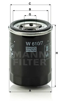 Oil Filter (W 610/7)