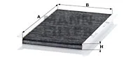 Filter, cabin air (CUK 3455)