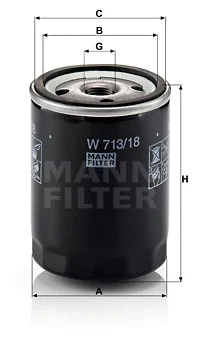 Oil Filter (W 713/18)