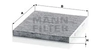Filter, cabin air (CUK 23 009)