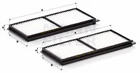 Filter, cabin air (CU 23 001-2)