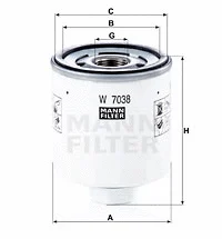 Oil Filter (W 7038)