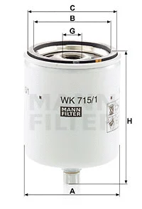 Fuel Filter (WK 715/1 x)