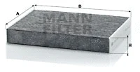 Filter, cabin air (CUK 27 001)