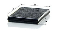 Filter, cabin air (CUK 2222)