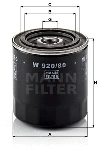 Oil Filter (W 920/80)