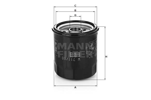 Oil Filter (W 711/80)