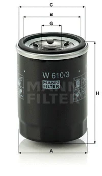 Oil Filter (W 610/3)