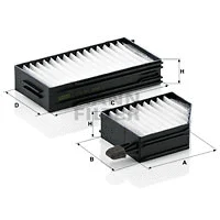 Filter, cabin air (CU 21 002-2)