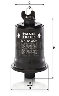 Fuel Filter (WK 614/24 x)