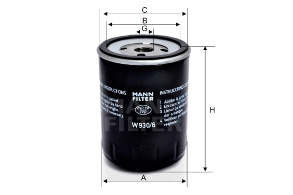 Oil Filter (W 930/6)