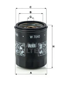 Oil Filter (W 7040)