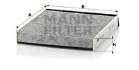 Filter, cabin air (CUK 2240)