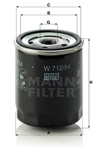 Oil Filter (W 712/54)