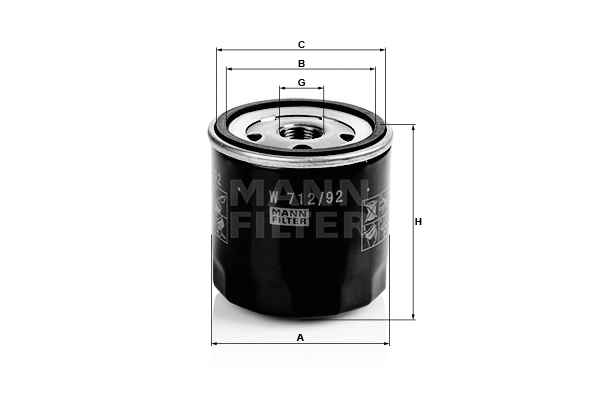 Oil Filter (W 712/92)