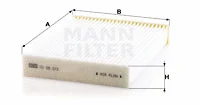 Filter, cabin air (CU 25 012)