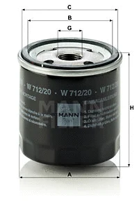 Oil Filter (W 712/20)
