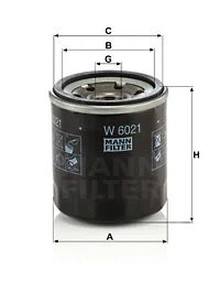 Oil Filter (W 6021)