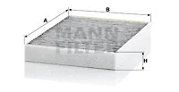 Filter, cabin air (CUK 23 014-2)