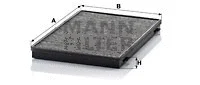 Filter, cabin air (CUK 3943)