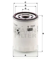 Oil Filter (W 7034)