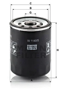 Oil Filter (W 1140/5)