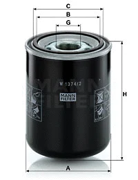 Hydraulic Filter, automatic transmission (W 1374/2)