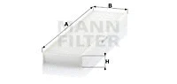Filter, cabin air (CU 4436)