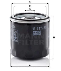 Oil Filter (W 712/98)