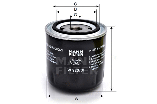 Oil Filter (W 920/31)