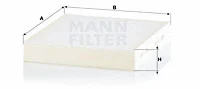 Filter, cabin air (CU 22 034)