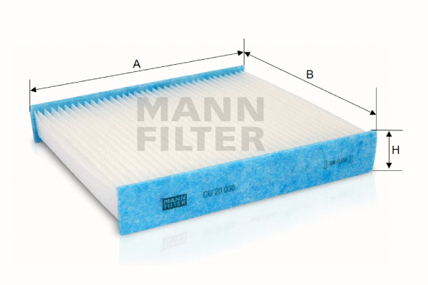 Filter, cabin air (CU 20 030)