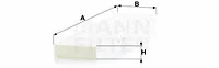 Filter, cabin air (CU 5257)