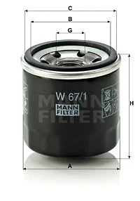 Oil Filter (W 67/1)