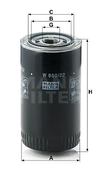 Oil Filter (W 950/22)