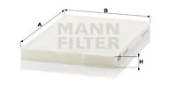 Filter, cabin air (CU 2620)