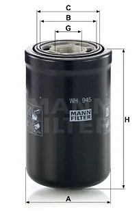 Hydraulic Filter, automatic transmission (WH 945)