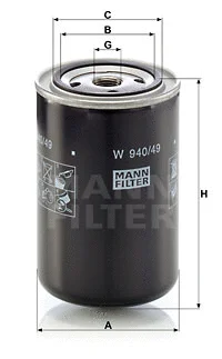Oil Filter (W 940/49)