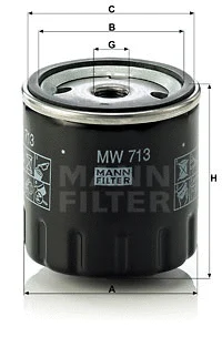 Oil Filter (MW 713)