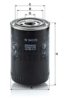Oil Filter (W 940/29)