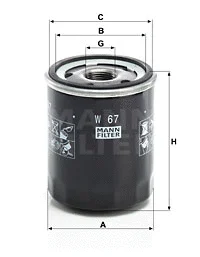 Oil Filter (W 67)