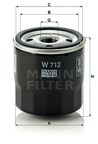 Oil Filter (W 712)