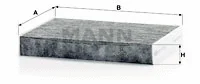 Filter, cabin air (CUK 27 009)